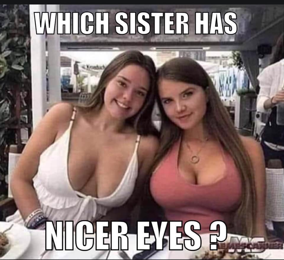 Which Sister Has Prettier Eyes?