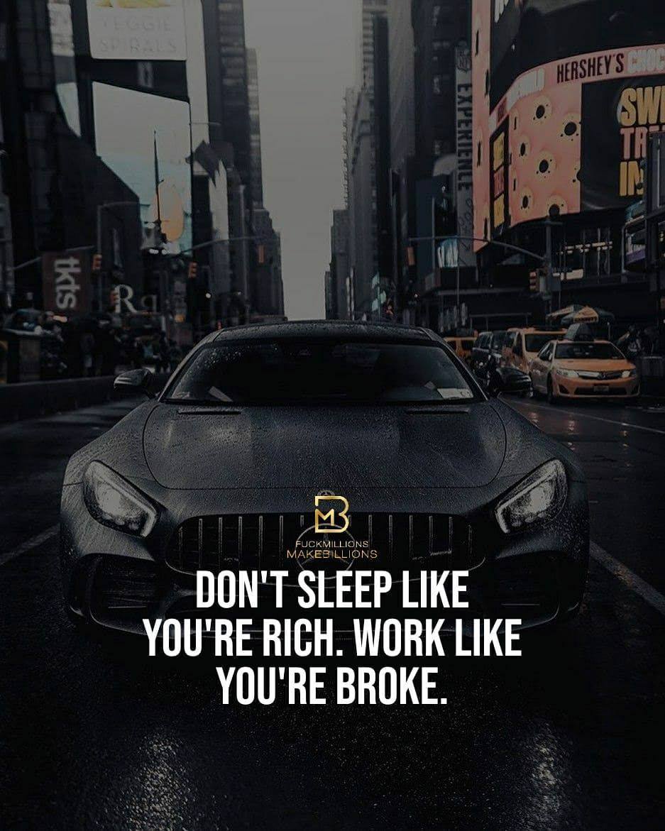 Don’t Sleep Like You’re Rich