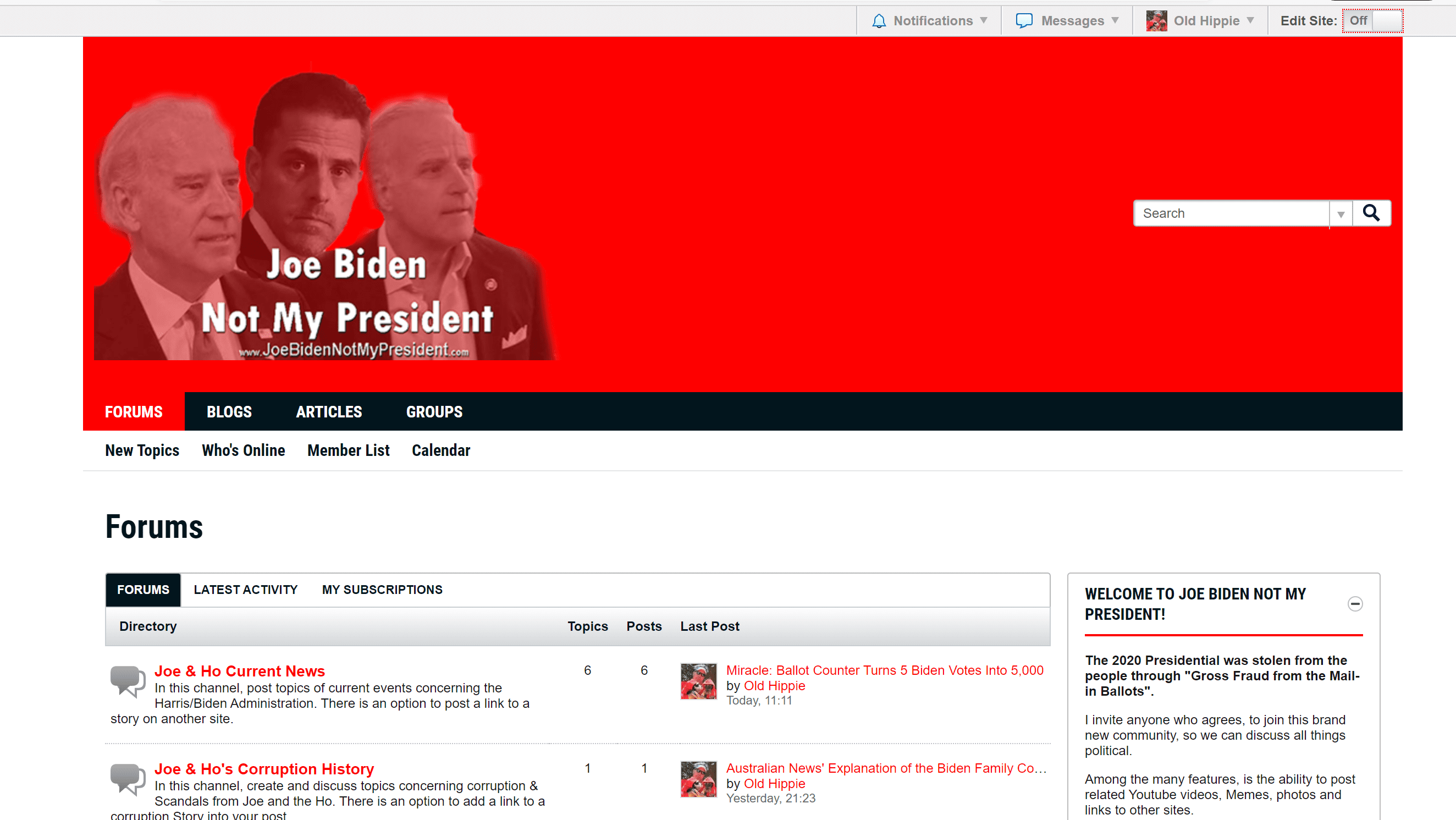 Joe Biden Not My President