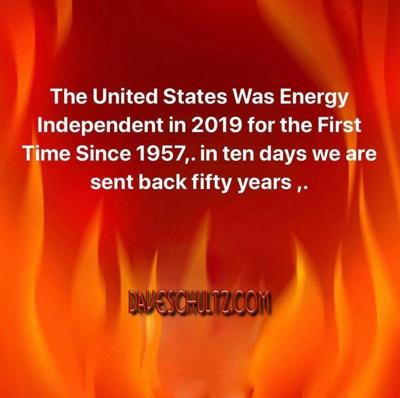 The USA Was Energy Independent Under Trump