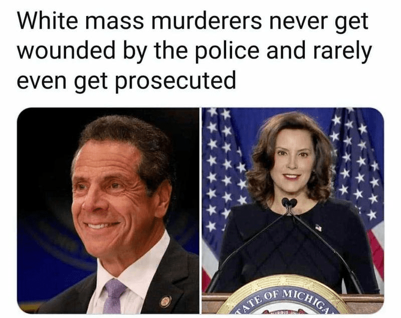 White Mass Murders Never Get Shot