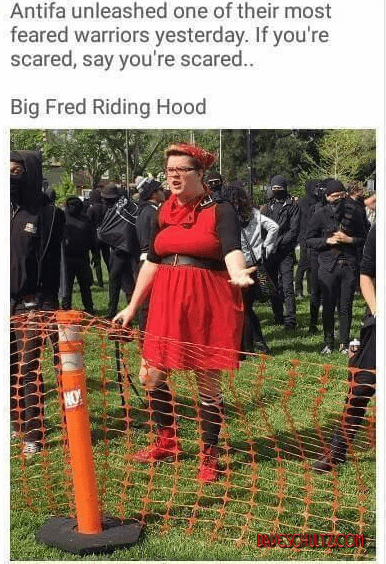 Big Fred Riding Hood – Antifa’s Star Warrior