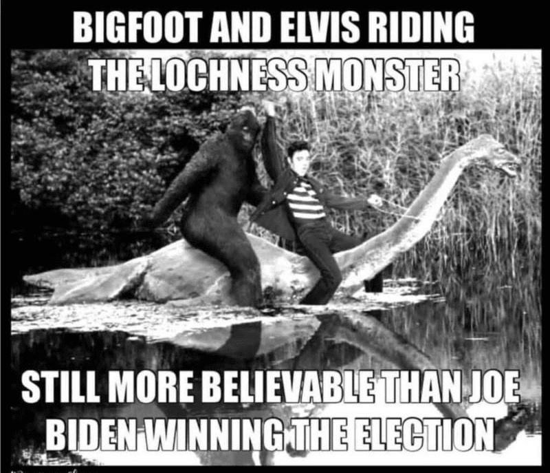 Bigfoot & Elvis Riding The Lochness Monster