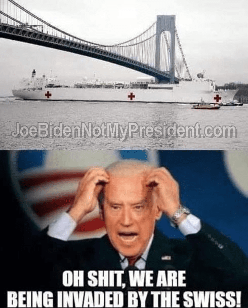 Joe Pissed That Swiss Battle Ship Is In The Hudson River