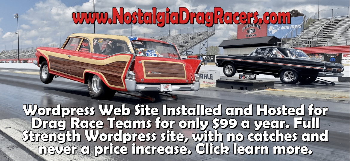 Drag Racer Web Sites – On the cheap!
