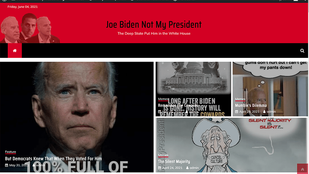 JoeBidenNotMyPresident.com