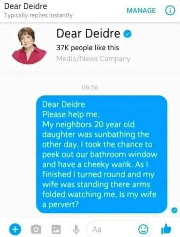 Dear Deidre