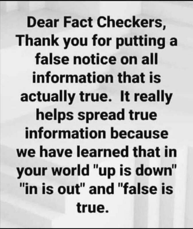A Word For the Facebook Fact Checkers