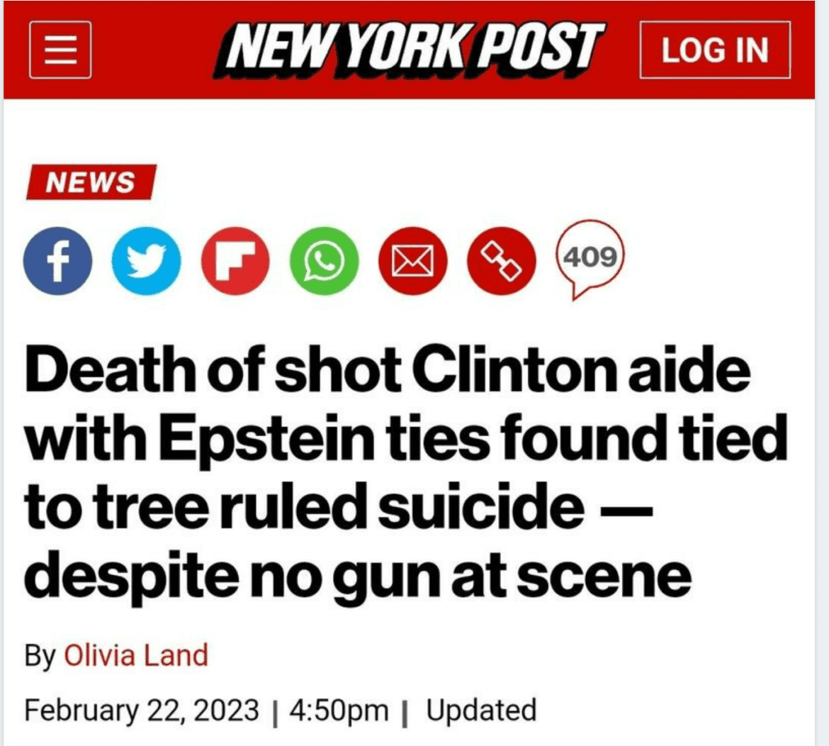 Another Strange Clinton Suicide