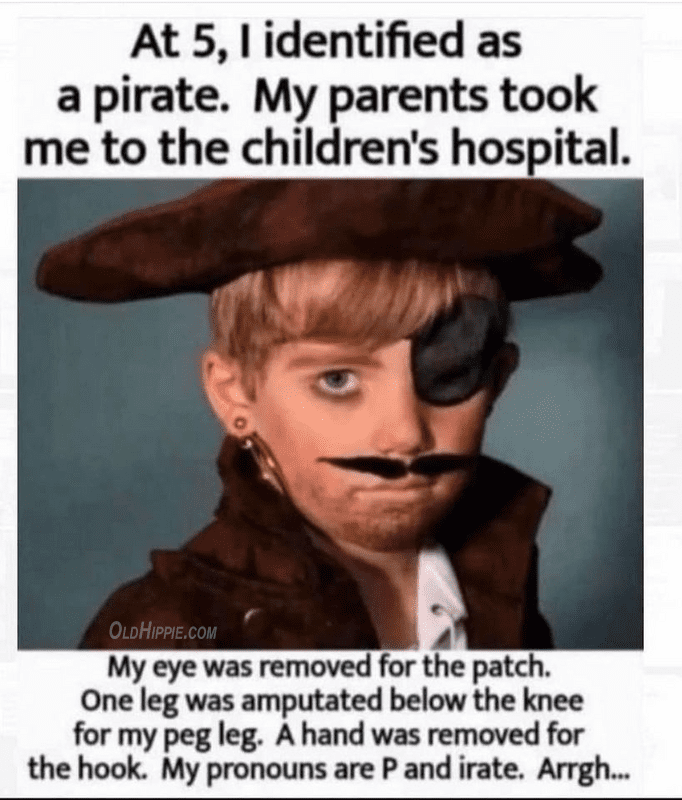 At 5 I Identified as a Pirate