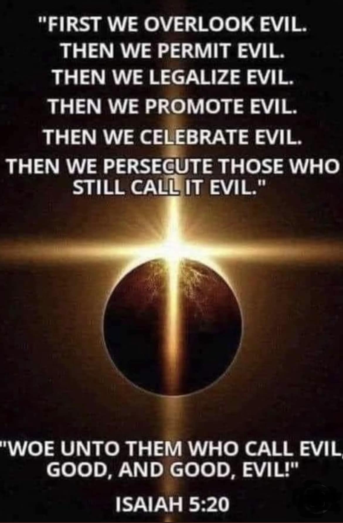 First, We Overlook Evil