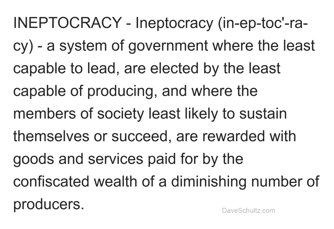 Definition of Ineptocracy